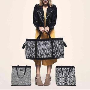Black & White 3 Piece Pop-Up Organizer Bags